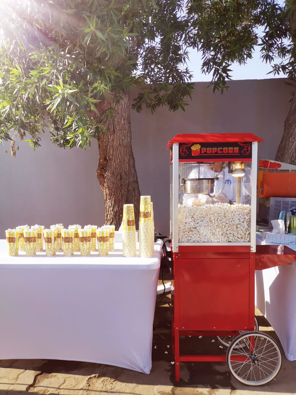 EQHDD Popcorn Machine Set Up